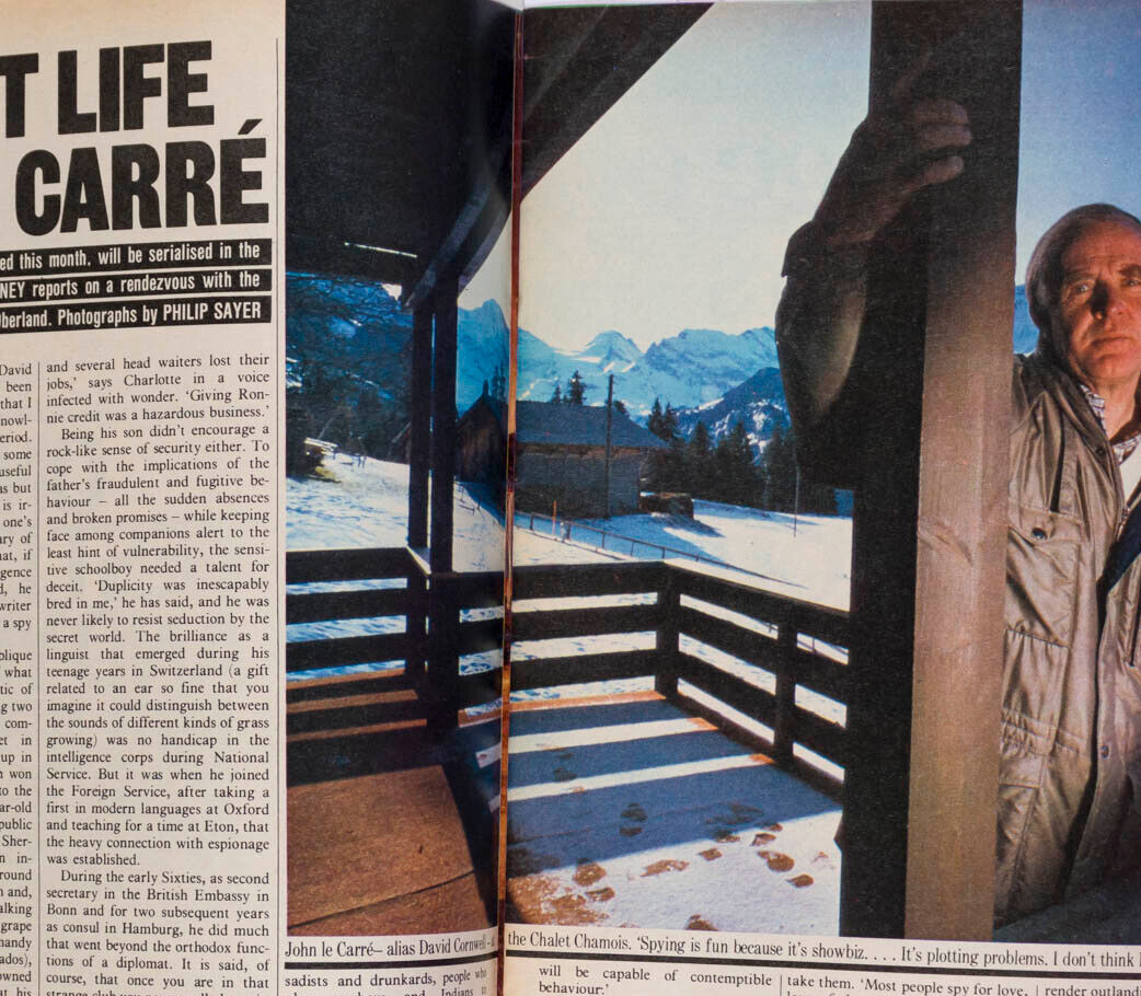 JOHN LE CARRE Bill Forsyth HARRY GRUYAERT Pere Lachaise Paris OBSERVER magazine
