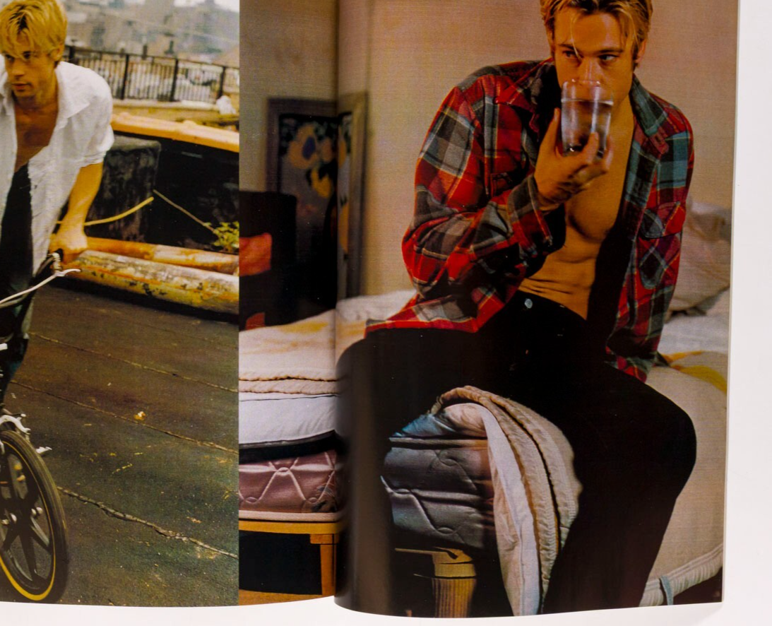 Brad Pitt STEVEN KLEIN James Spader L'UOMO VOGUE May 2004 Kevin Bacon BLONDE 351