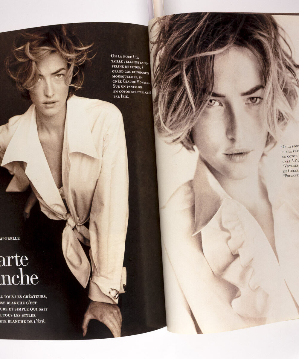 Naomi Campbell CHRISTY TURLINGTON Tina Chow PAOLO ROVERSI vtg YSL ~ Vogue France