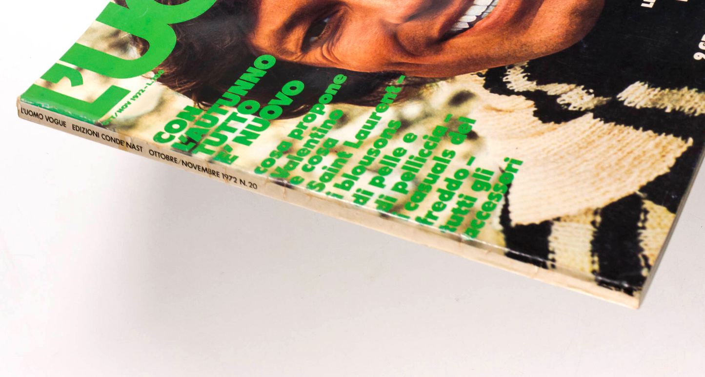 Richard Chamberlain YVES SAINT LAURENT Triumph L'UOMO VOGUE October 1972 Toscani