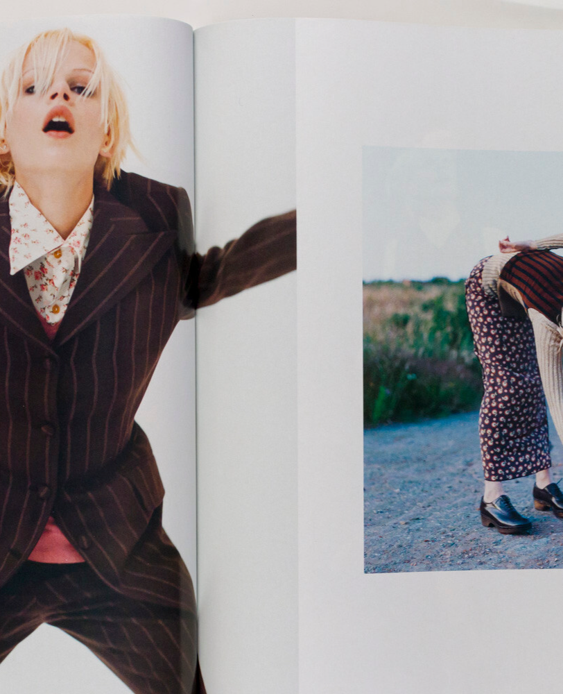 Kate Moss EMMA BALFOUR Vivienne Westwood HARPERS & QUEEN October 1993 David Sims