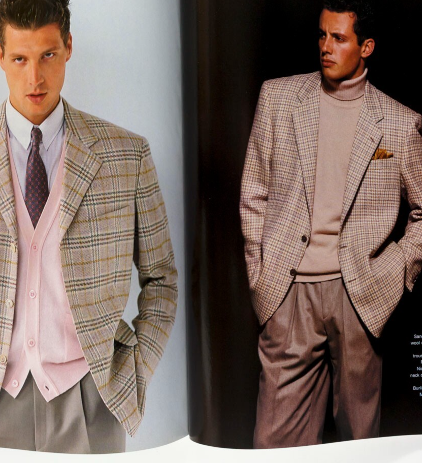 Kyle MacLachlan RUPERT EVERETT Liam Neeson GINA BELLMAN GQ November 1990 Tweed