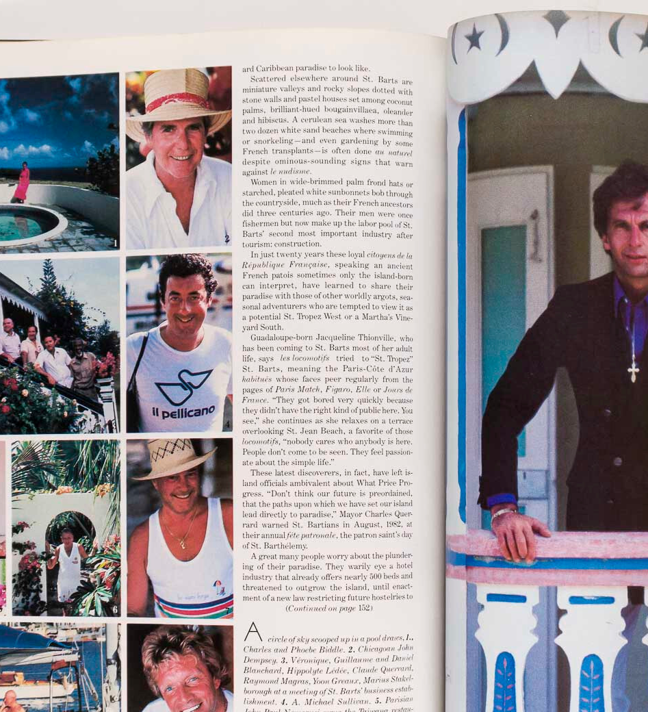 Swimwear TERRY FERRARIS St Barts BAHIA Town & Country magazine January 1983 Spa