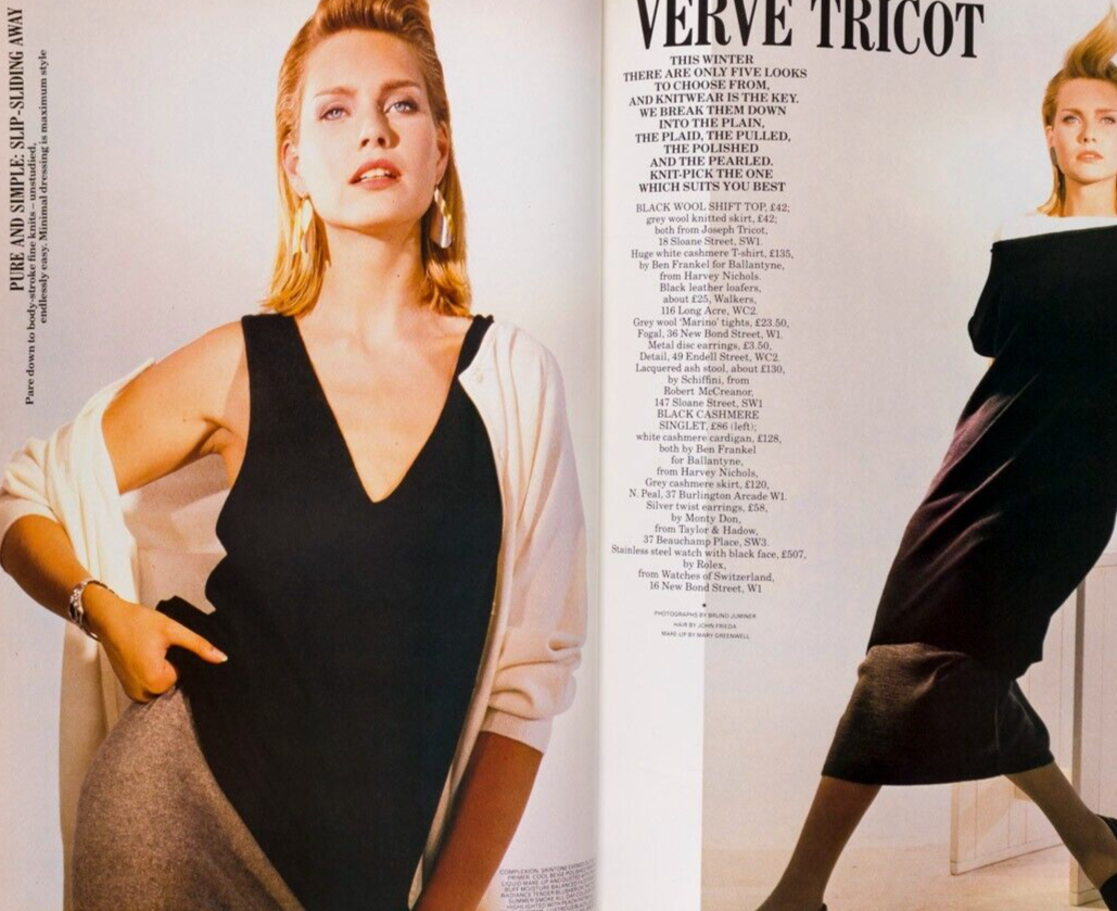 Catherine Oxenberg PAUL NICHOLAS Gianfranco Ferre TIM RICE Dufy HARPER'S & QUEEN