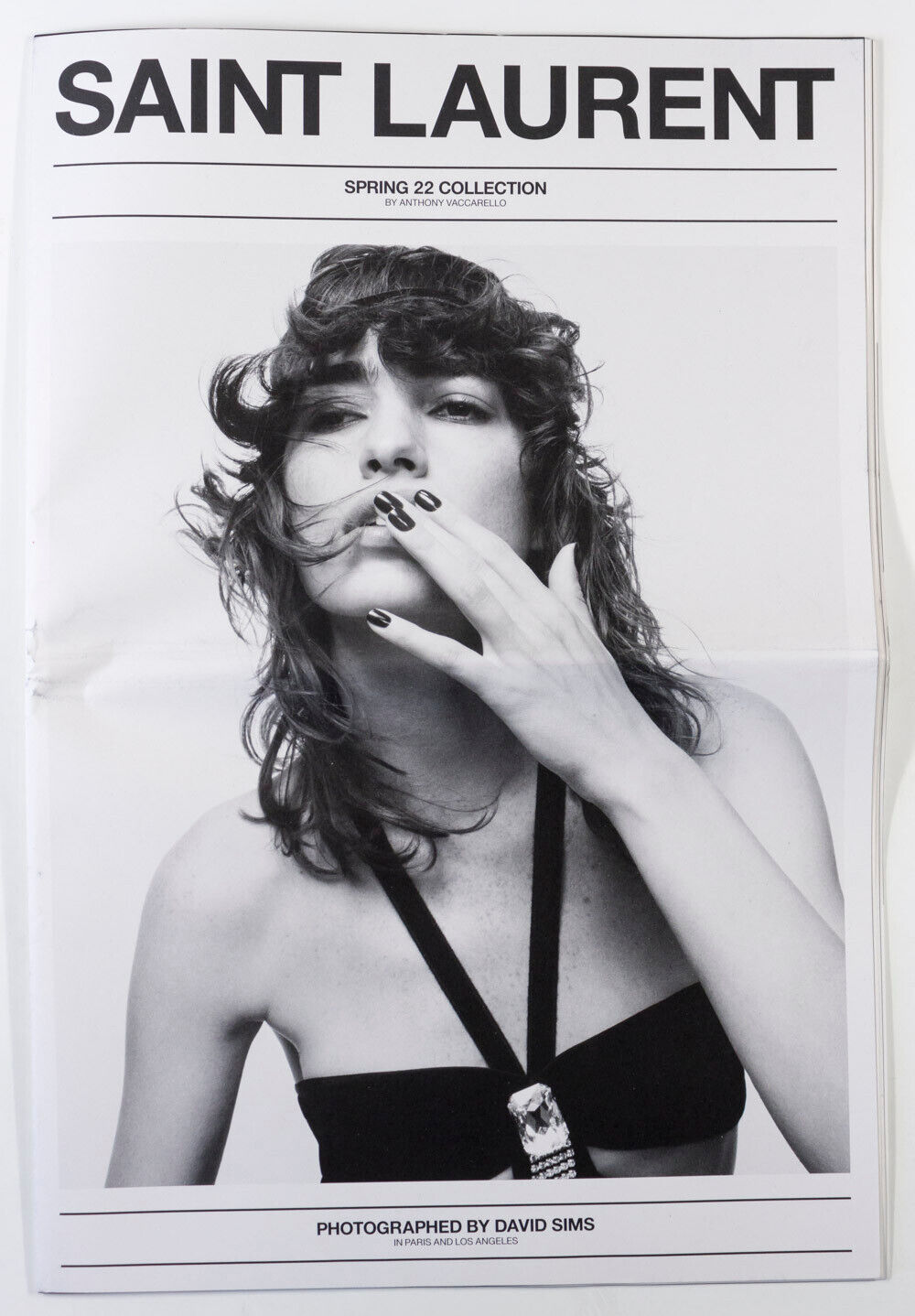MICA ARGANARAZ Jerry Hall SAINT LAURENT lookbook magazine ANTHONY VACCARELLO 22