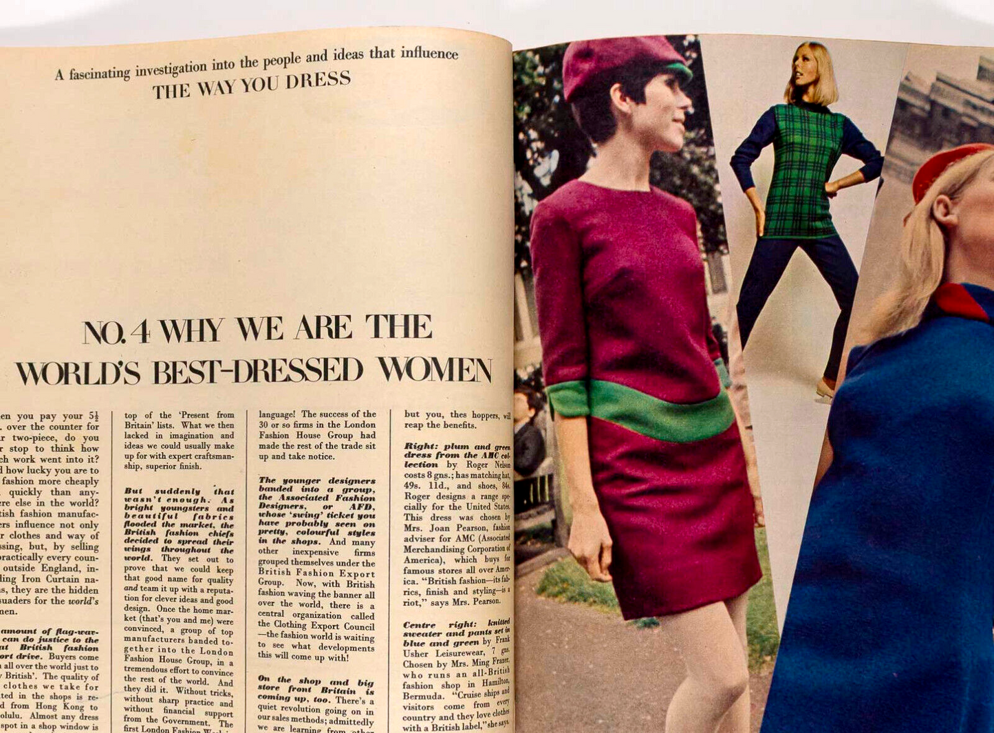 Julie Christie JILL KENNINGTON Child knitwear WOMAN'S OWN magazine MOD HAIR 60s