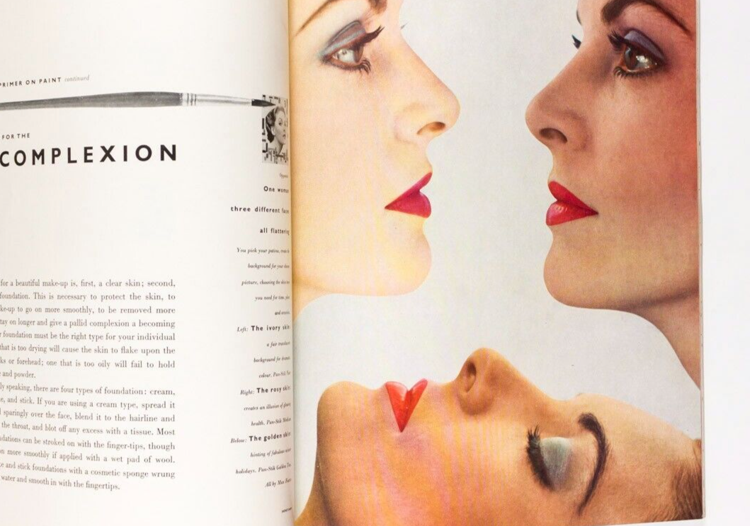 NORMAN PARKINSON Don Honeyman VOGUE BEAUTY BOOK magazine HAIR NAILS MAKE-UP vtg