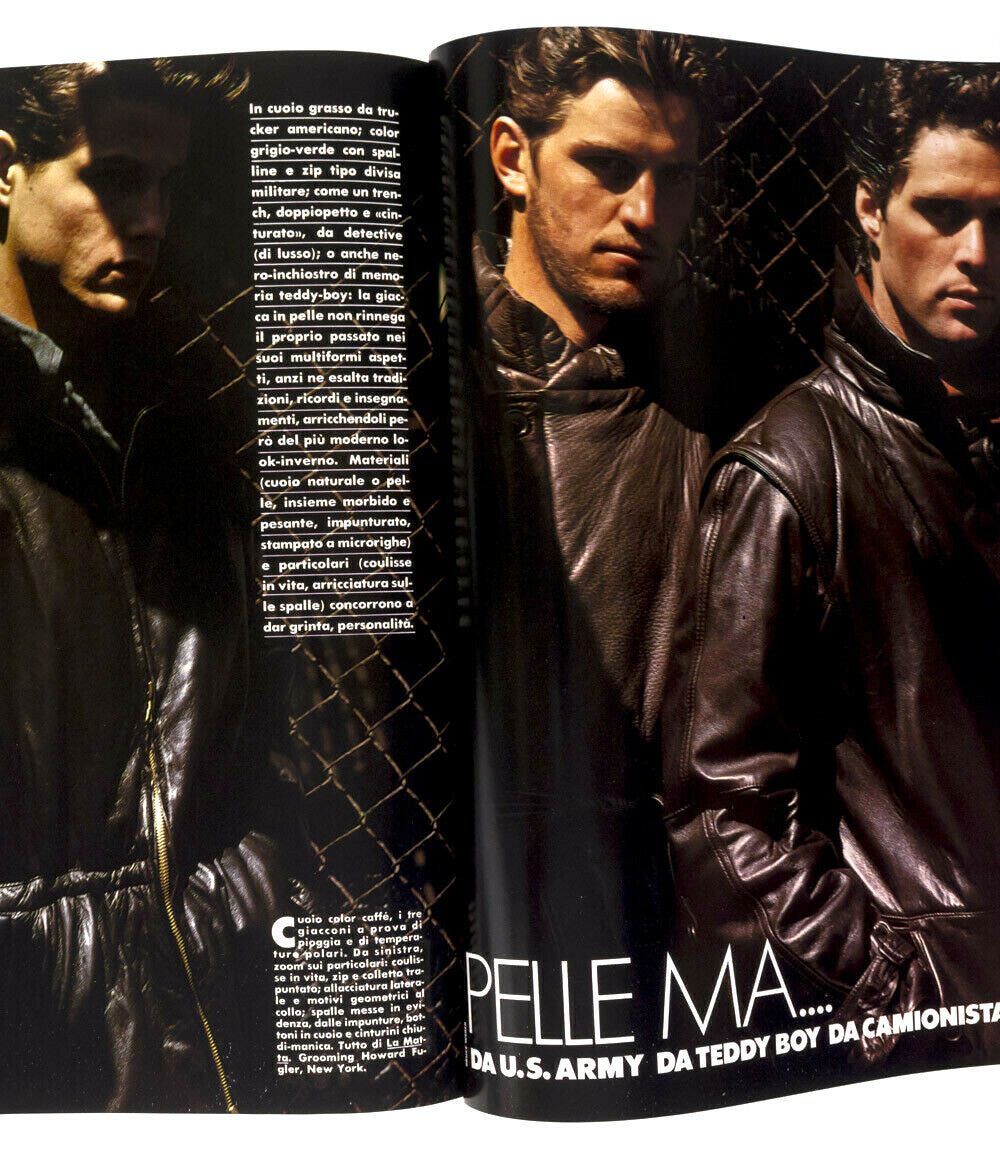 GENE HACKMAN Brian Eno MATT DILLON L’Uomo Vogue 1980 September BRUCE WEBER Pitti