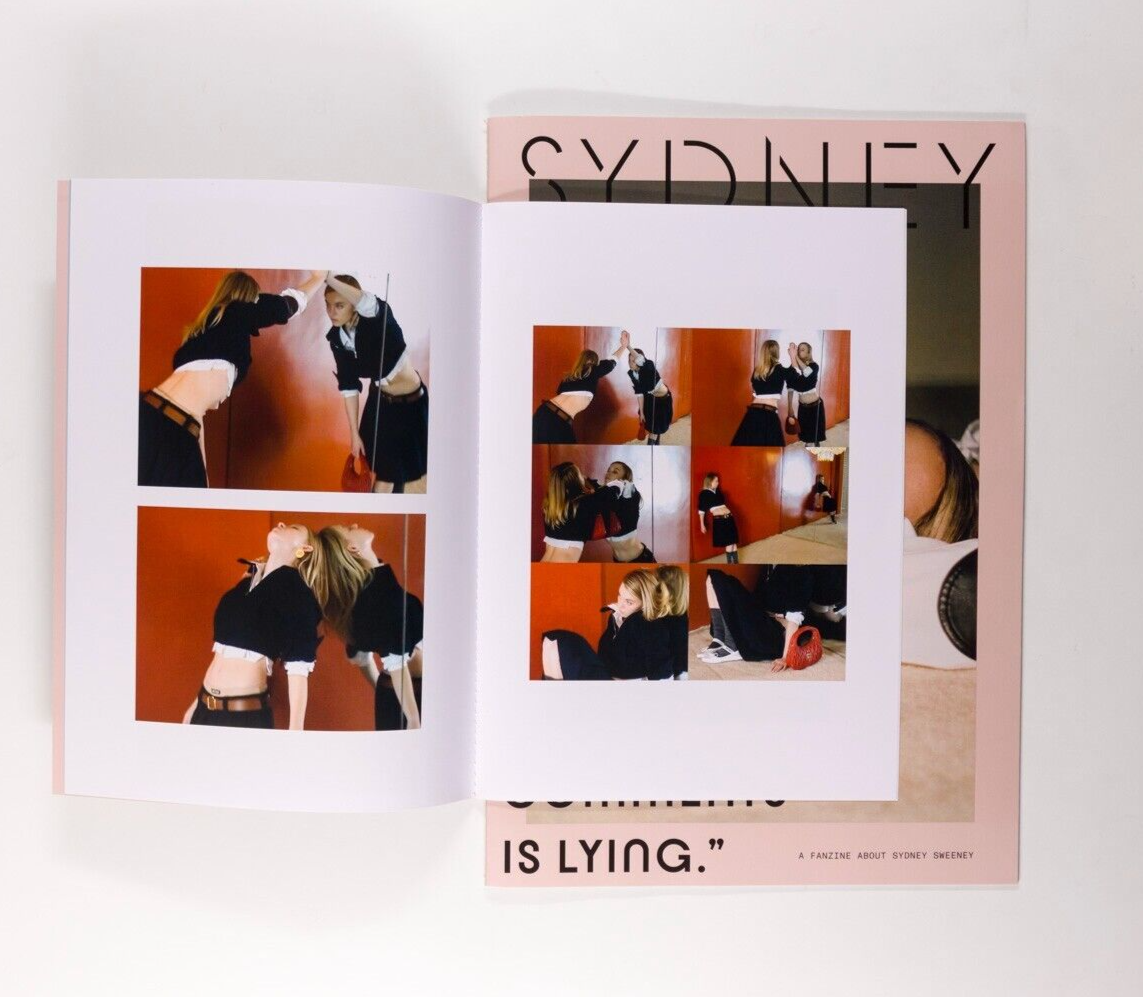 Sydney Sweeney TYRONE LEBON Lotta Volkova MIU MIU catalog LOOKBOOK zine AW 2022