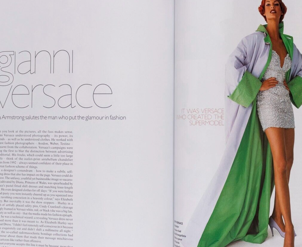 PRINCESS DIANA Patrick Demarchelier STELLA TENNANT Gianni Versace JUDE LAW Vogue