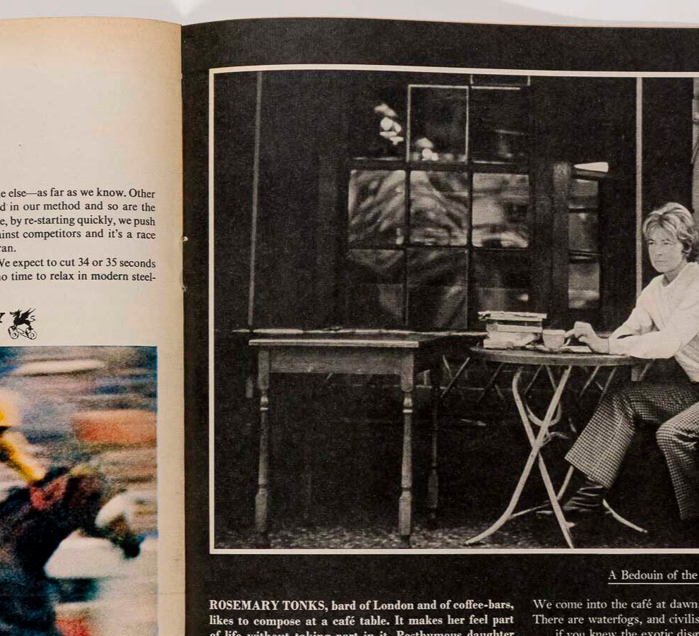 Rosemary Tonks THOM GUNN Ted Hughes PHILIP LARKIN Jane Bown UK Observer magazine