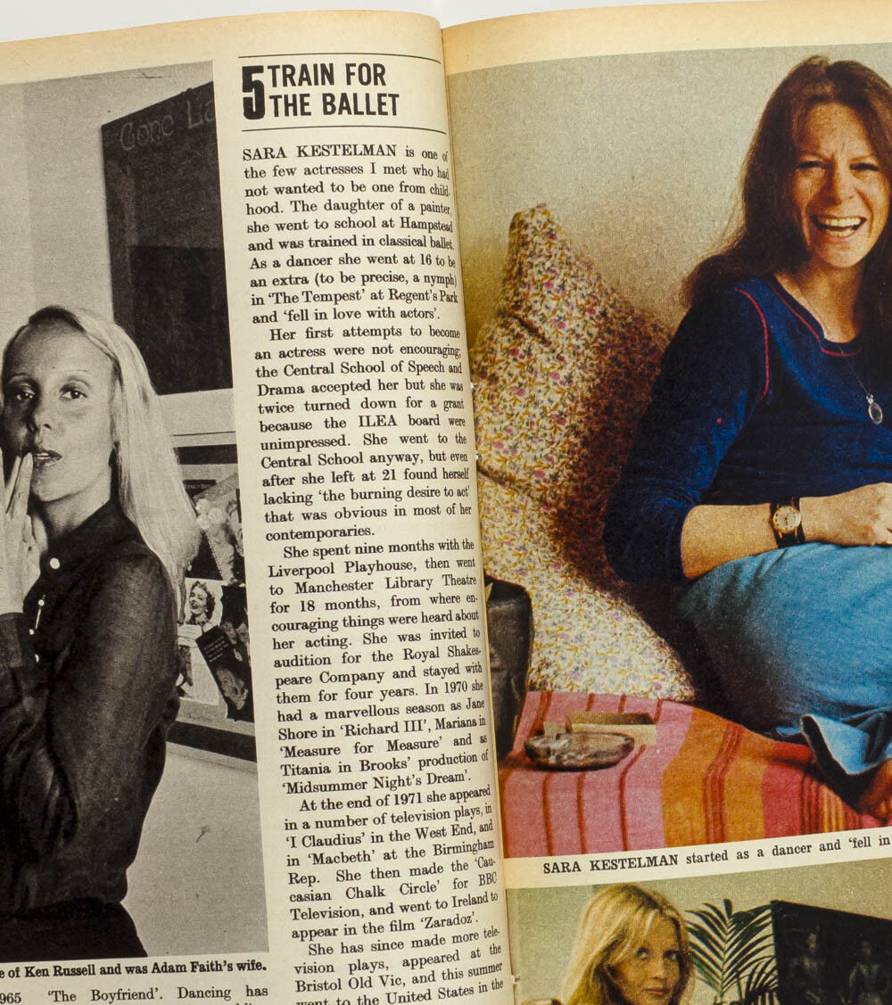 ANOUSKA HEMPEL Georgina Hale KATE NELLIGAN Nicola Pagett weekend magazine actor