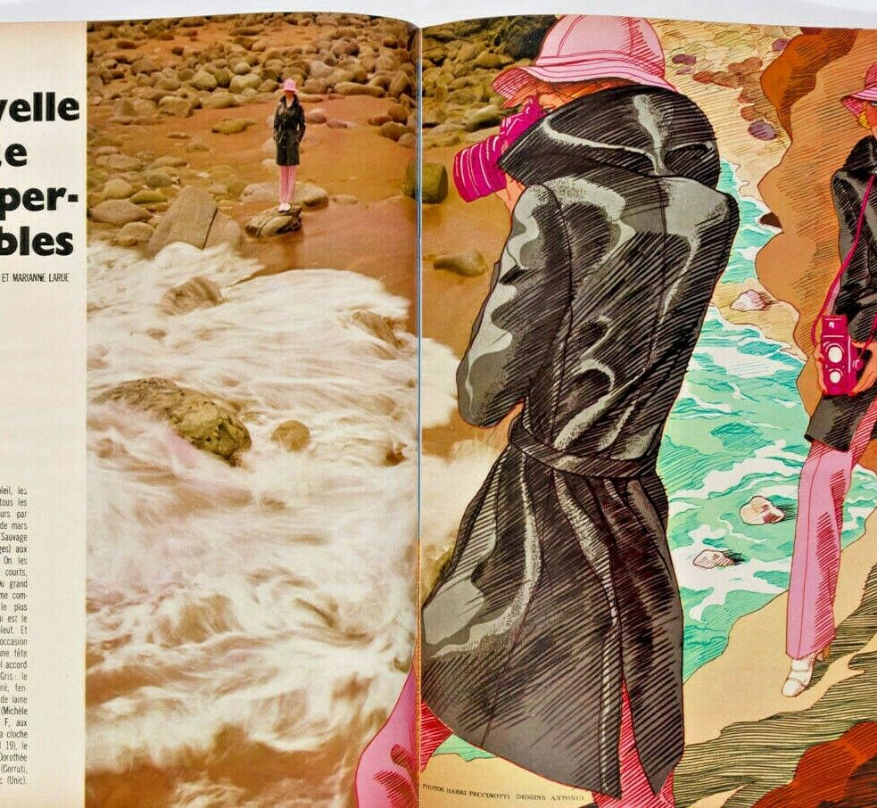 ANTONIO LOPEZ HARRI PECCINOTTI Helmut Newton Pierre D'Alby FRENCH ELLE magazine