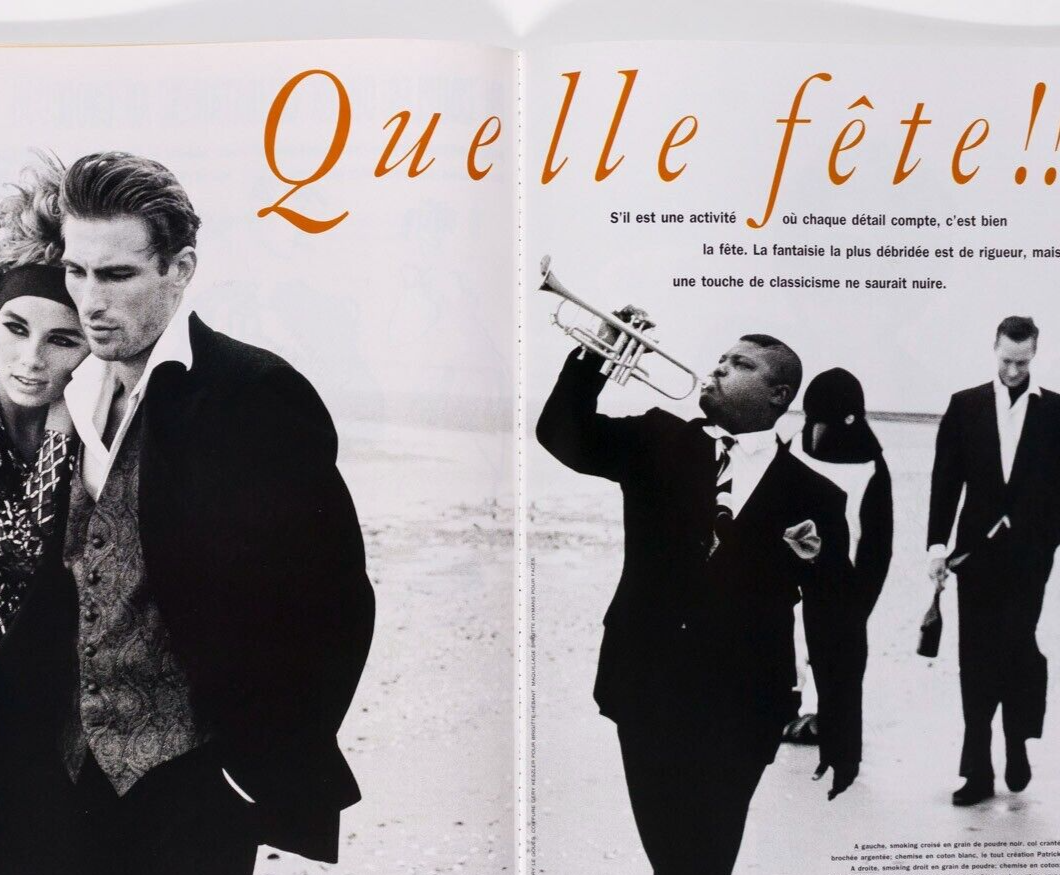 Vanessa Paradis MONDINO Thierry Le Goules VOGUE HOMMES January 1991 Adrien Brody