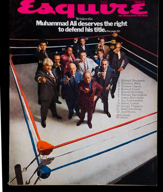 James Earl Jones ROY LICHTENSTEIN Capote MUHAMMAD ALI Lumet ESQUIRE magazine VTG