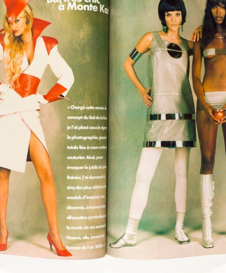 CAROLE BOUQUET Depardieu NAOMI CAMPBELL Mulder HELENA CHRISTENSEN Elle magazine