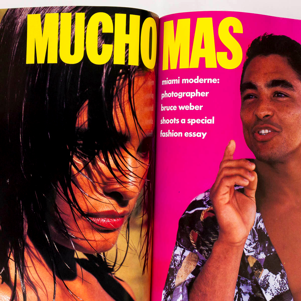 TAJANA PATITZ Talisa Soto BRUCE WEBER Vogue June 1989 Michael Keaton CARRE OTIS