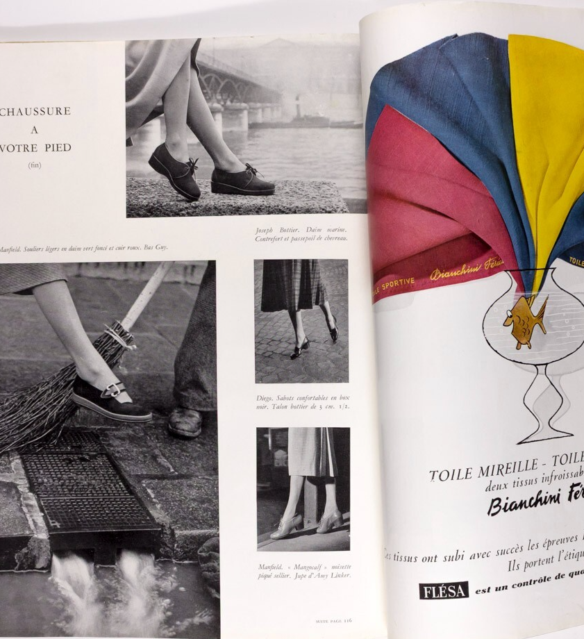 Balenciaga ROBERT DOISNEAU Tom Keogh PARIS VOGUE March 1951 Collections HERMES