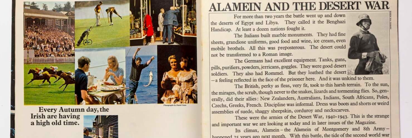 DON McCULLIN Cat Stevens LILI MARLENE Vincent Price EGYPT Sunday Times magazine