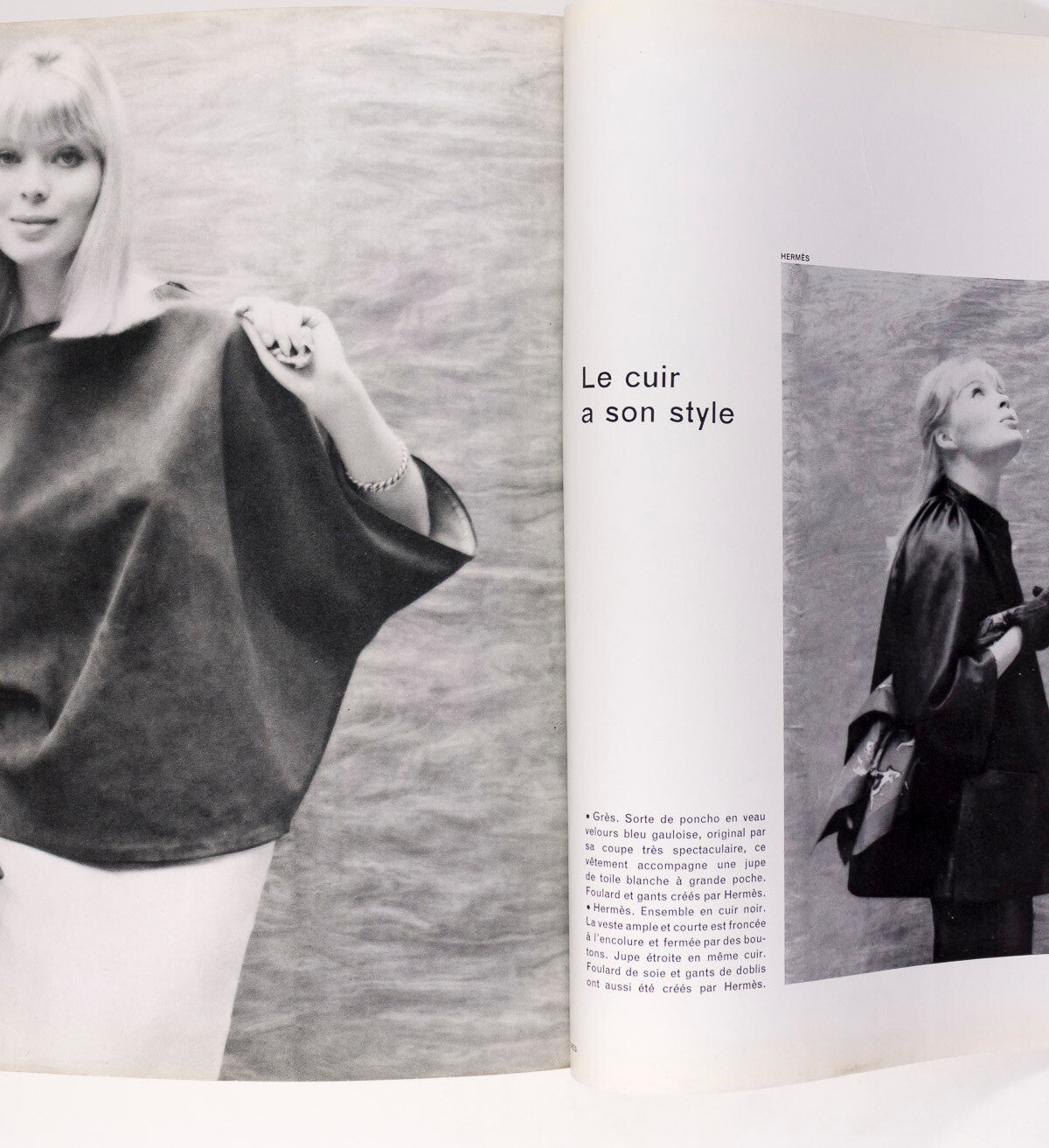 Christian Dior RENE GRUAU Nico HERMES L'OFFICIEL March 1960 Spring Collections