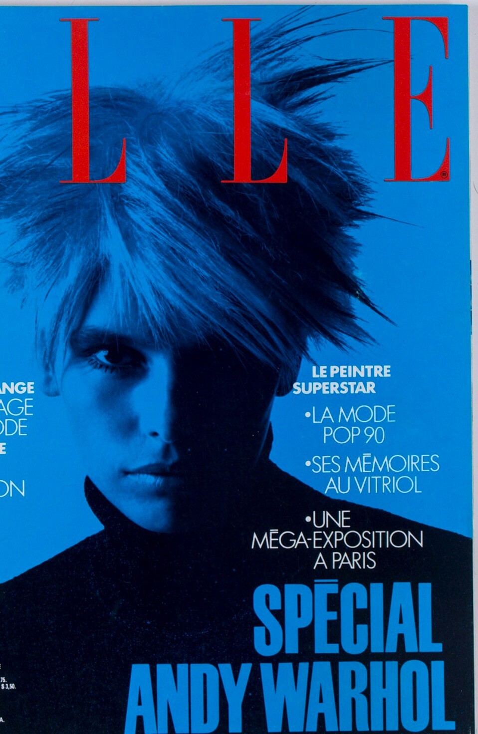 ANDY WARHOL Claire Dhelens INES DE LA FRESSANGE Lacroix YSL Adidas ELLE magazine