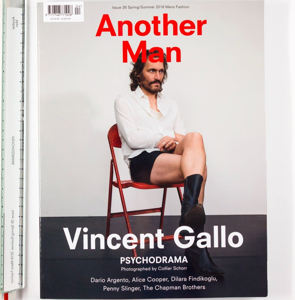 VINCENT GALLO Dario Argento ALICE COOPER AnOther Man 26 2018 Chapman Brothers UK