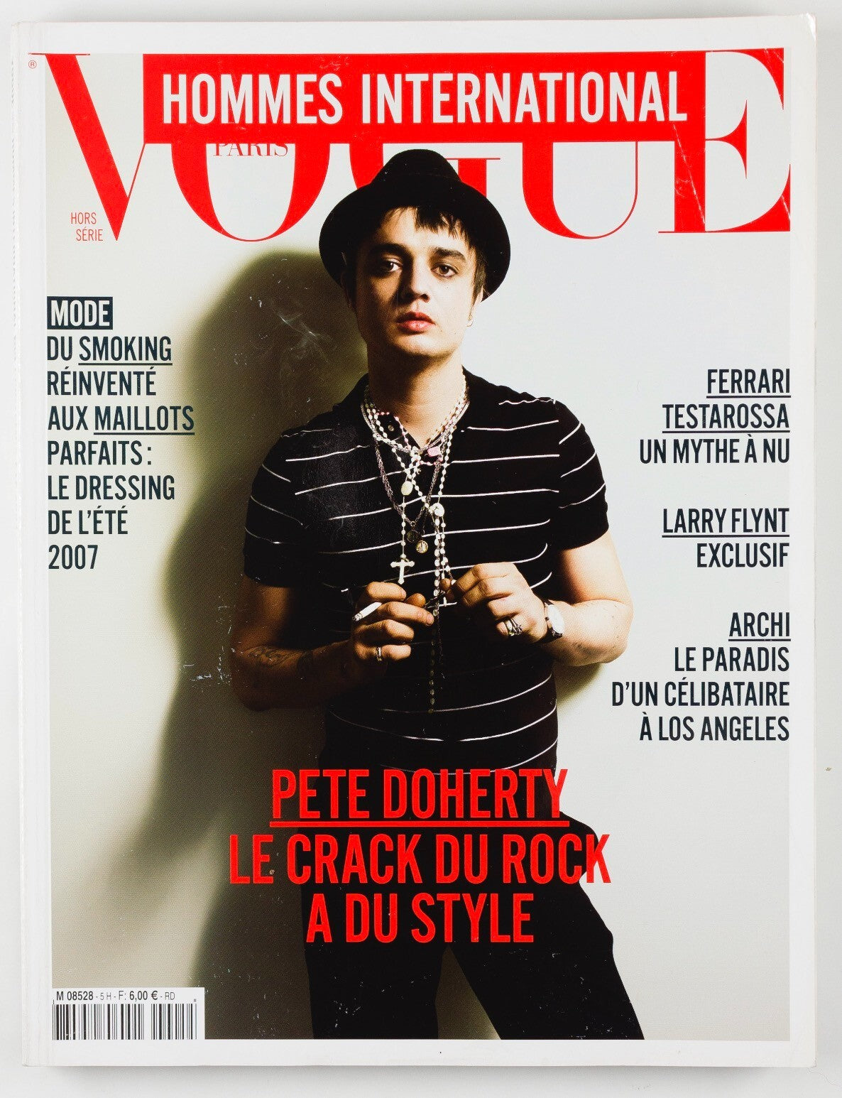 Pete Doherty DOUTZEN KROES Andres Segura VOGUE HOMMES 2007 Mini Anden TESTINO