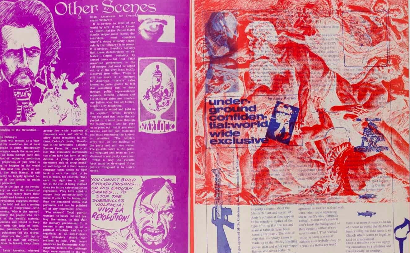 Andy Warhol MARTIN SHARP Edward De Bono MICHAEL ST JOHN Oz magazine 8 January 68