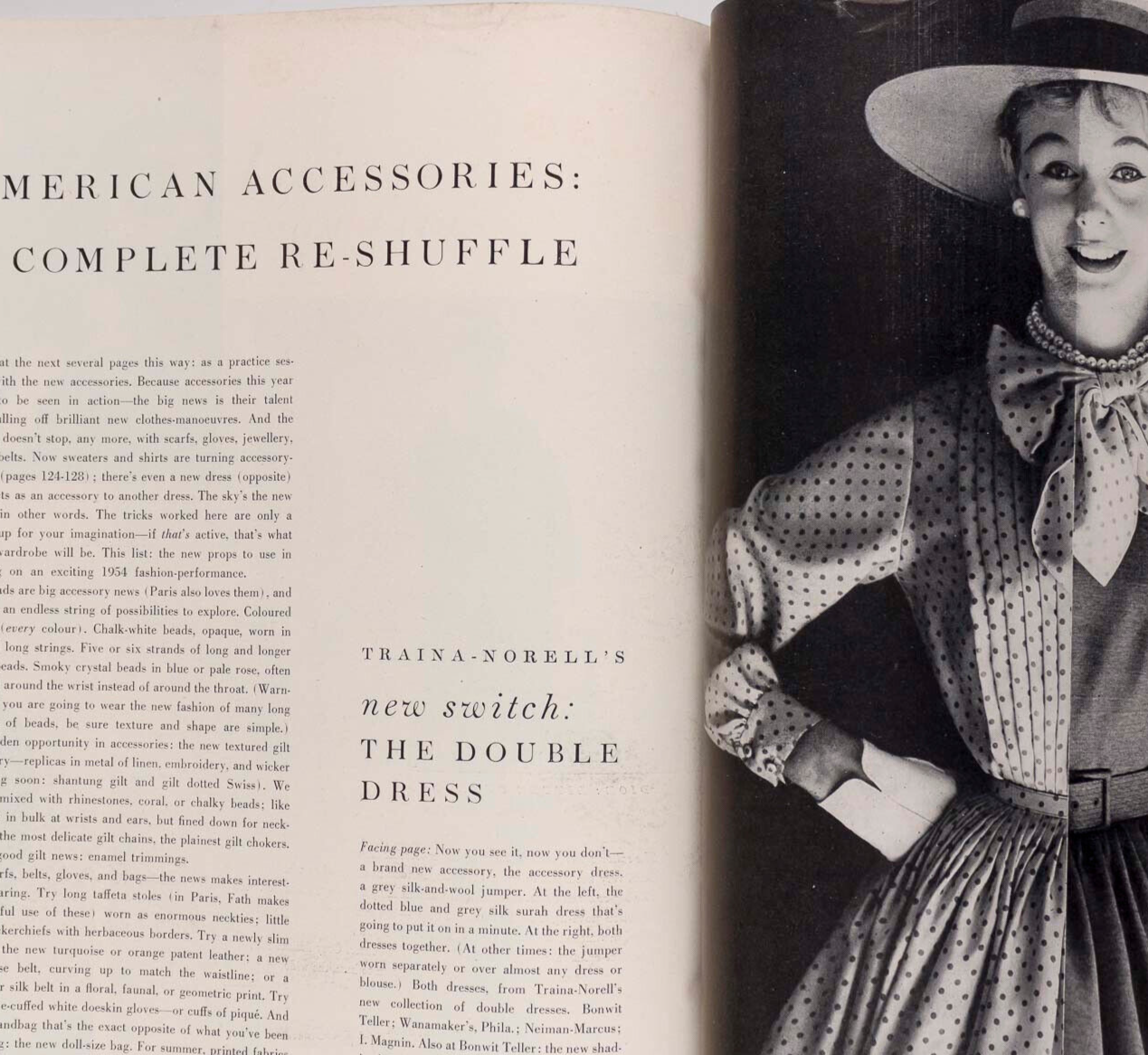 Mary Jane Russell CHERRY NELMS Joan Greenwood VOGUE 1954 Penn CLAUDE RAINS Paris