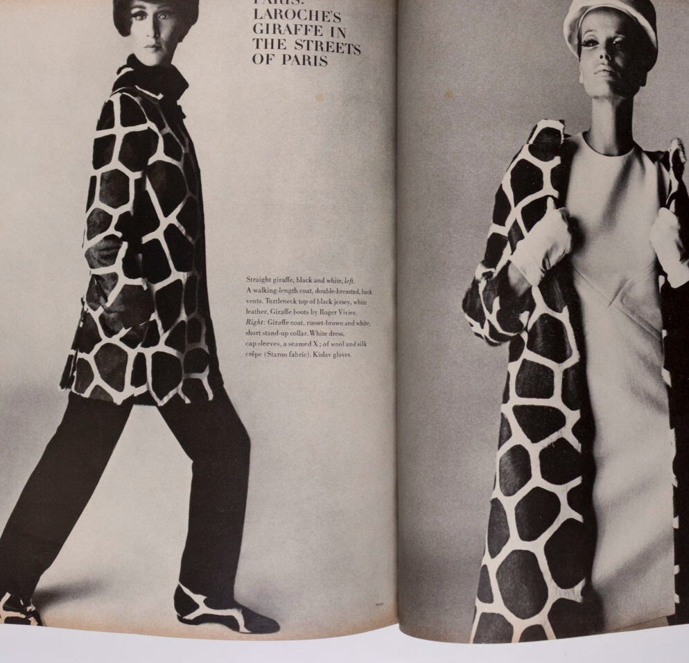 MARISA BERENSON Veruschka PENN Vogue September 1965 Fellini COLLECTIONS Barzini