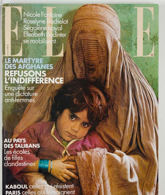 Steve McCurry AFGHANISTAN Amira Casar IMAN Rolex JEFF BRIDGES vtg  ELLE magazine