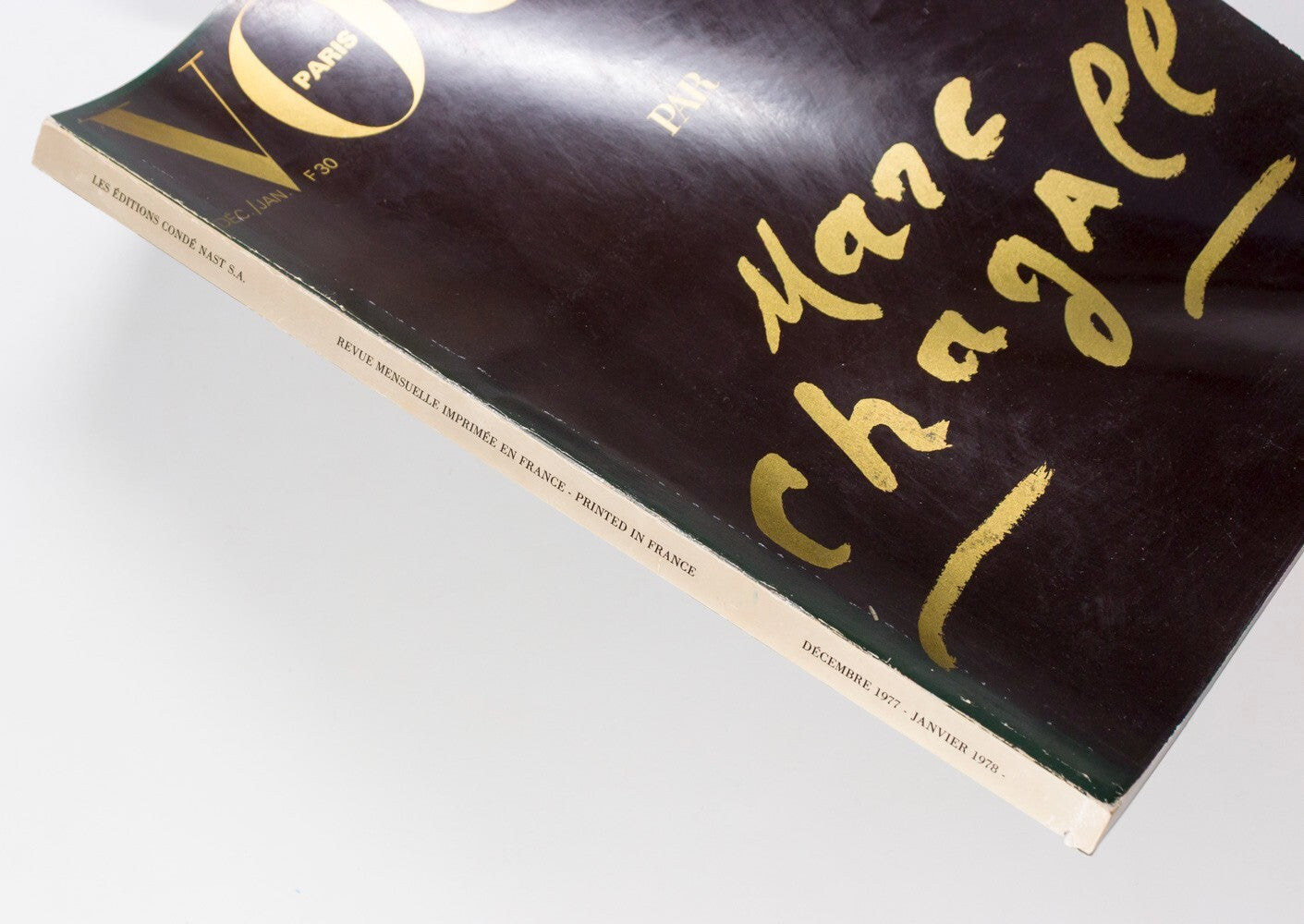 Marc Chagall PARIS VOGUE December 1977 Guy Bourdin HELMUT NEWTON Stephen Burrows