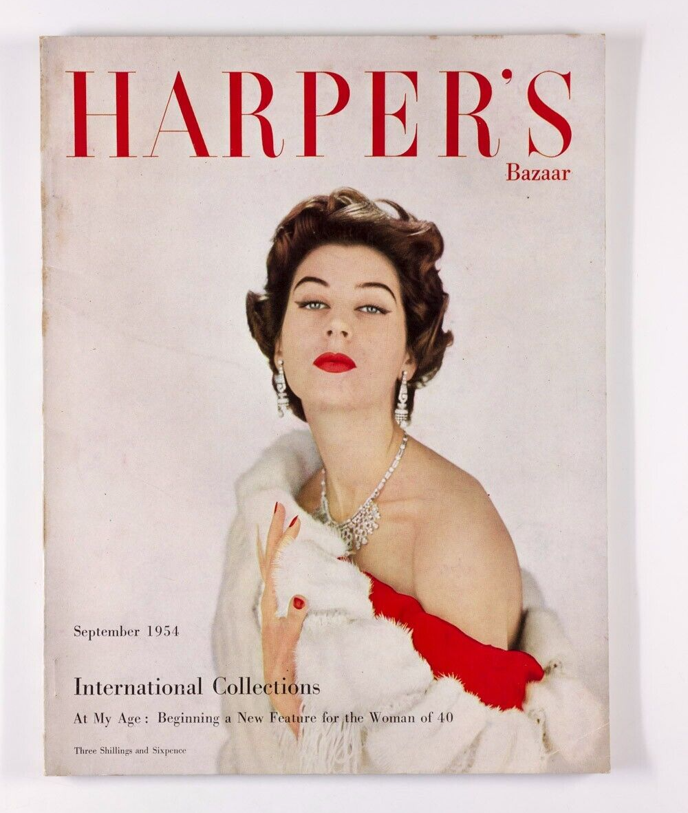 International Collections BALENCIAGA Givenchy LUCIEN FREUD vtg UK Harpers Bazaar