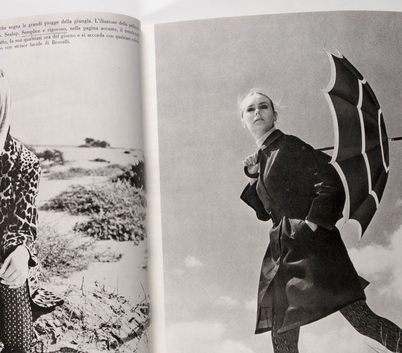 1st VOGUE ITALIA Benedetta Barzini VERUSCHKA Penn 1965 November NORMAN PARKINSON