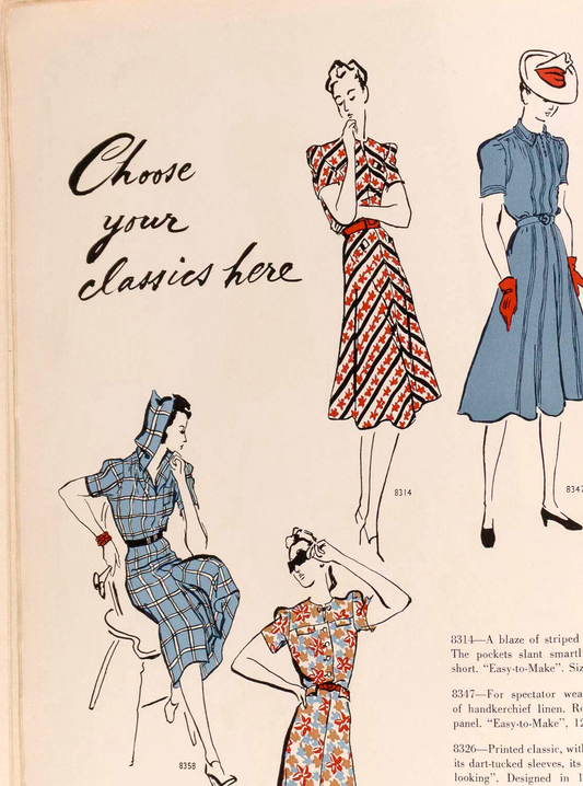 VOGUE Pattern Book magazine June July 1939 vtg 30s FASHION Maureen Stanley WOOL