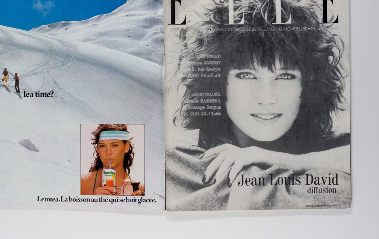 ANETTE STAI Jeremy Irons JOHNNY HALLYDAY Jamie Lee Curtis YANNICK Gruau ELLE vtg