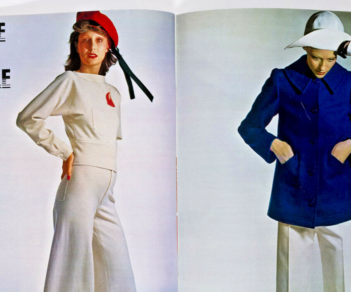 Ann Schaufuss GUY BOURDIN Twiggy KEN RUSSELL Kenzo NAUTICAL FASHION French  Elle