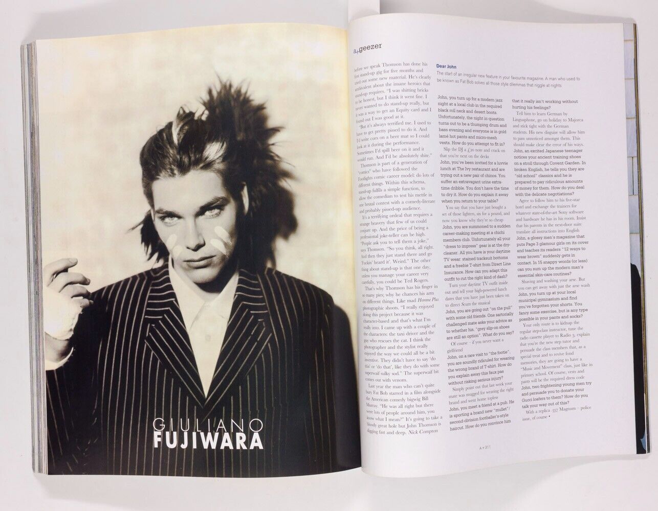 VIVIENNE WESTWOOD Steven Klein FAST SHOW Esther Canadas MARVEL COMIC Arena Homme