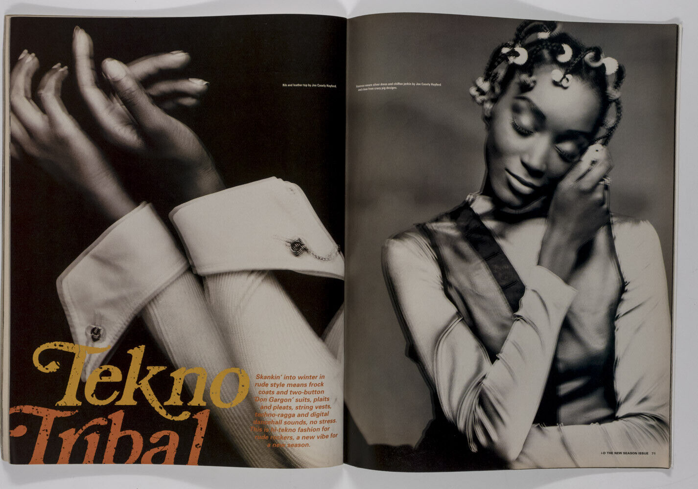 Cecilia Chancellor JUDY BLAME Paul Weller JUERGEN TELLER Nadja Auermann SONY i-D