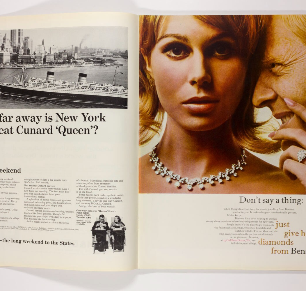 DONOVAN Diana Rigg JEAN SHRIMPTON London Life magazine October 1965 Scarfe EDNA