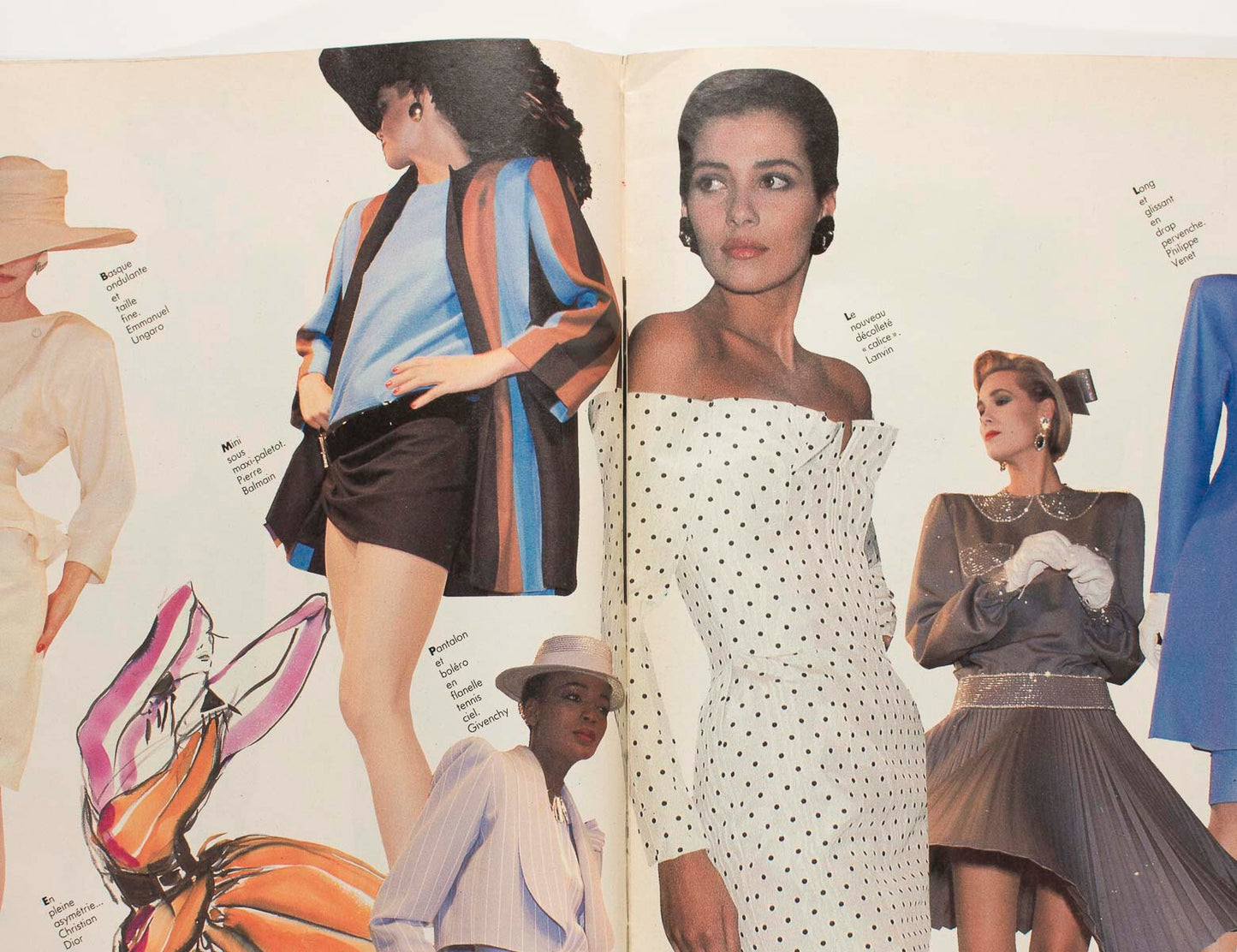 TONY VIRAMONTES Pierre Cardin ETE 1986 COLLECTIONS vtg GUIDE LE FIGARO magazine