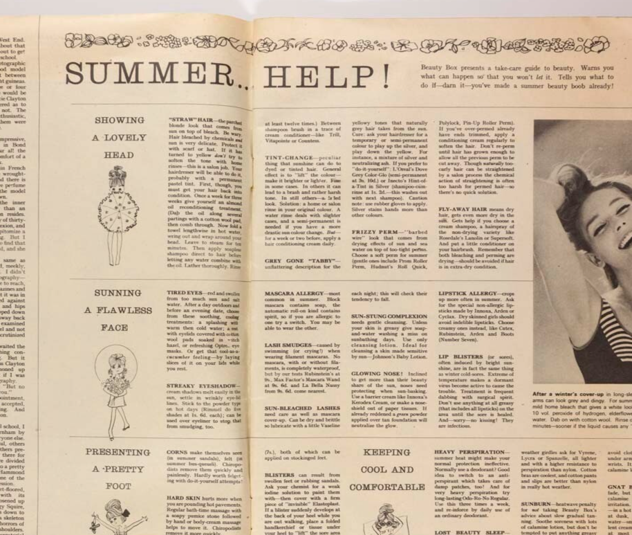 Jean Shrimpton TANIA MALLET Lake District WOMAN magazine 1964 PHYLLIS A WHITNEY