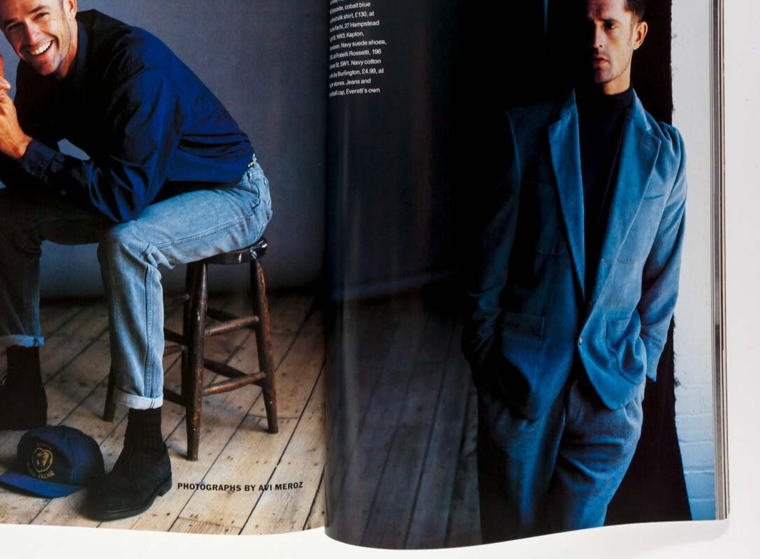 Kyle MacLachlan RUPERT EVERETT Liam Neeson GINA BELLMAN GQ November 1990 Tweed