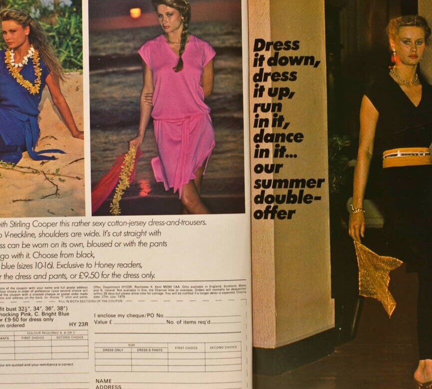 SYLVIA KRISTEL Tina Chow JOHN HURT Honey magazine May 1979 SRI LANKA Soho RITZY