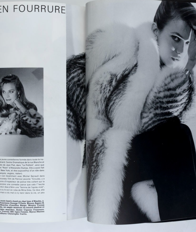 Brooke Shields HELMUT NEWTON Rampling FARRAH FAWCETT Paris Vogue November 1982