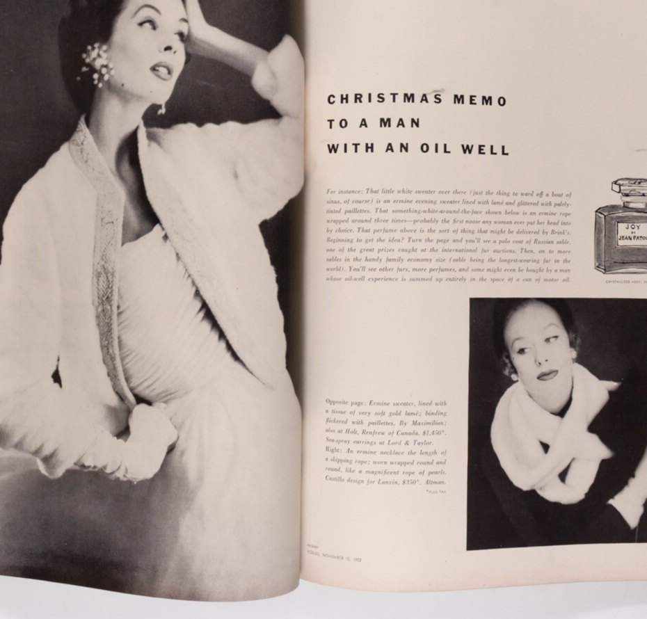 Suzy Parker ANDY WARHOL Diane Arbus BALENCIAGA Vogue November 1952 Bouche HORST
