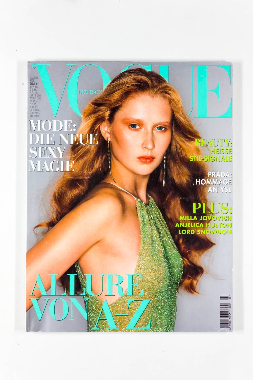 AUDREY TCHEKOVA Milla Jovovich SNOWDON German Vogue magazine February 2000 Prada