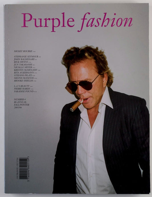MICKEY ROURKE Brooke Shields GUY BOURDIN Purple Fashion magazine VIVIANE SASSEN