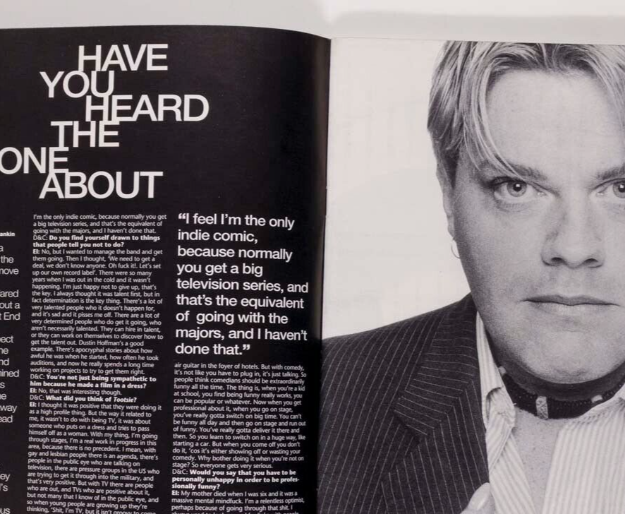 The Ramones AIDEN SHAW Eddie Izzard ORB Dazed & Confused magazine 6 1993 Rankin
