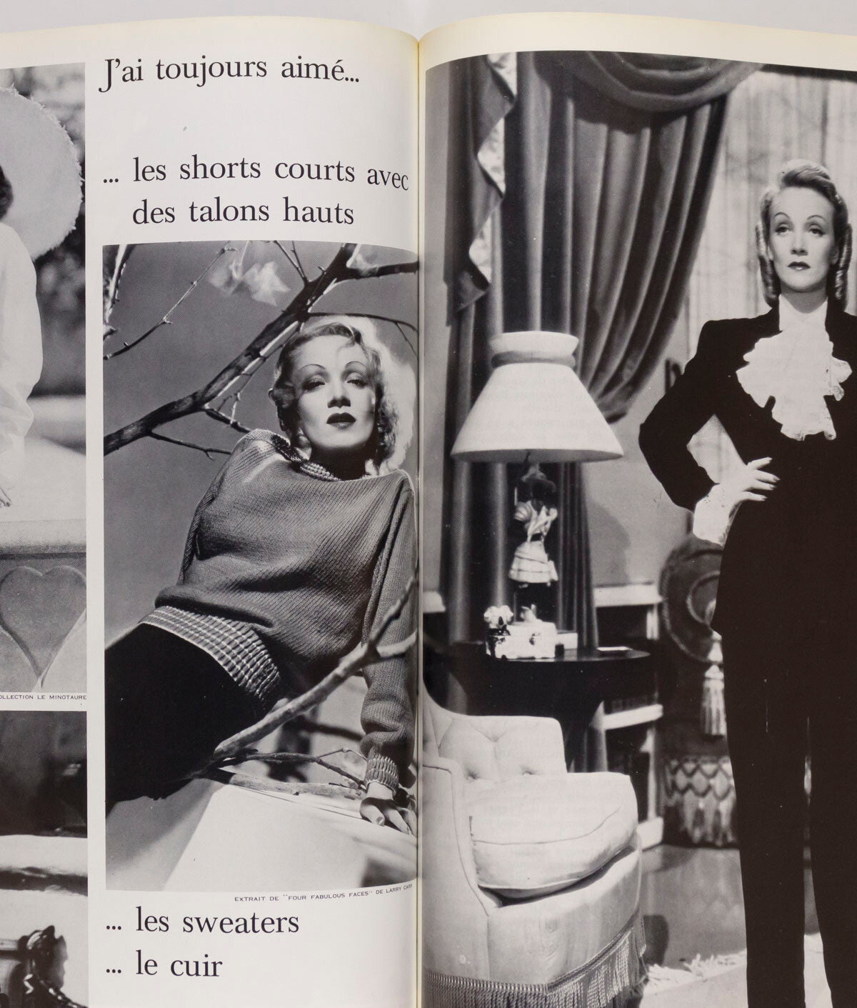 PARIS VOGUE par by MARLENE DIETRICH Helmut Newton GUY BOURDIN magazine 1974 Xmas